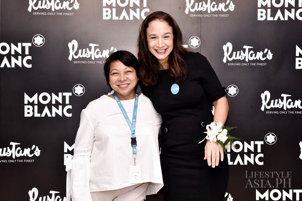 Unicef Philippines’ Georgina Belardo, Verity Rushton