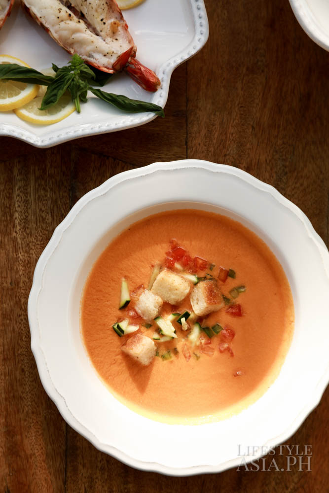Gazpacho soup to cool the senses