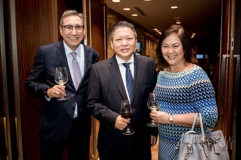 BDO Unibank's Walter Wassmer with wife Mrs. Myrna Wassmer with Mr. Samuel Po