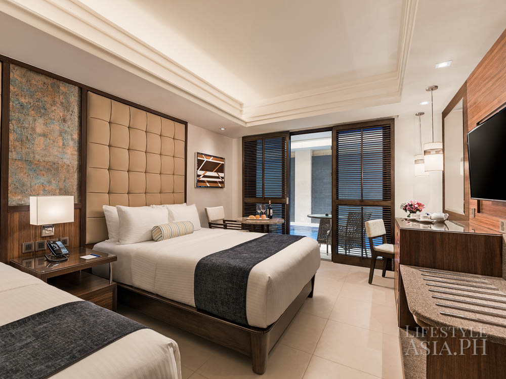 Premier Pool rooms on the first floor allows guests to jump into pools straight from their bedroom