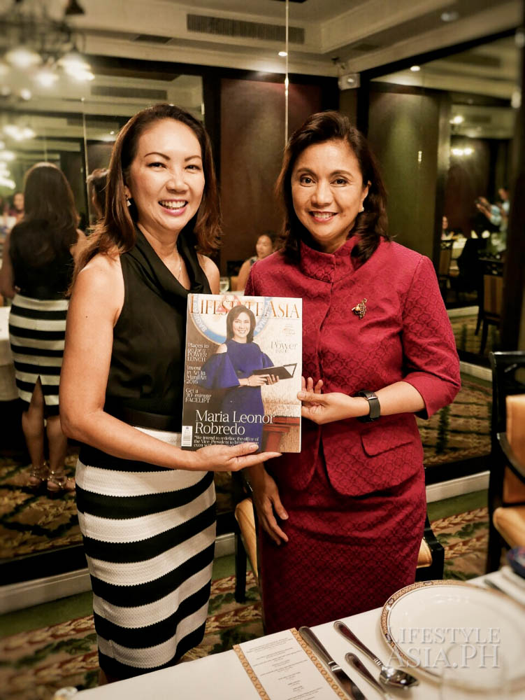 Lifestyle Asia Editor-in-Chief Anna Sobrepeña, Vice President of the Philippines Leni Robredo