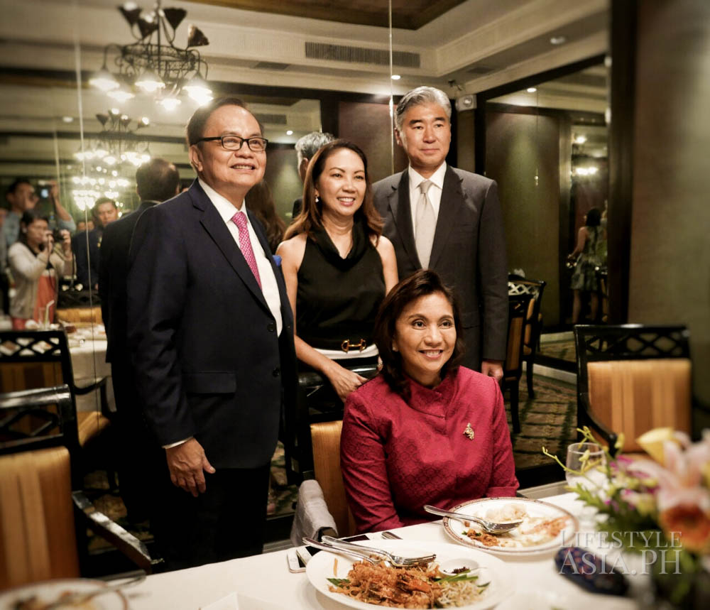 Chito and Anna Sobrepeña, United States of America Ambassador Sung Y. Kim, Vice President of the Philippines Leni Robredo