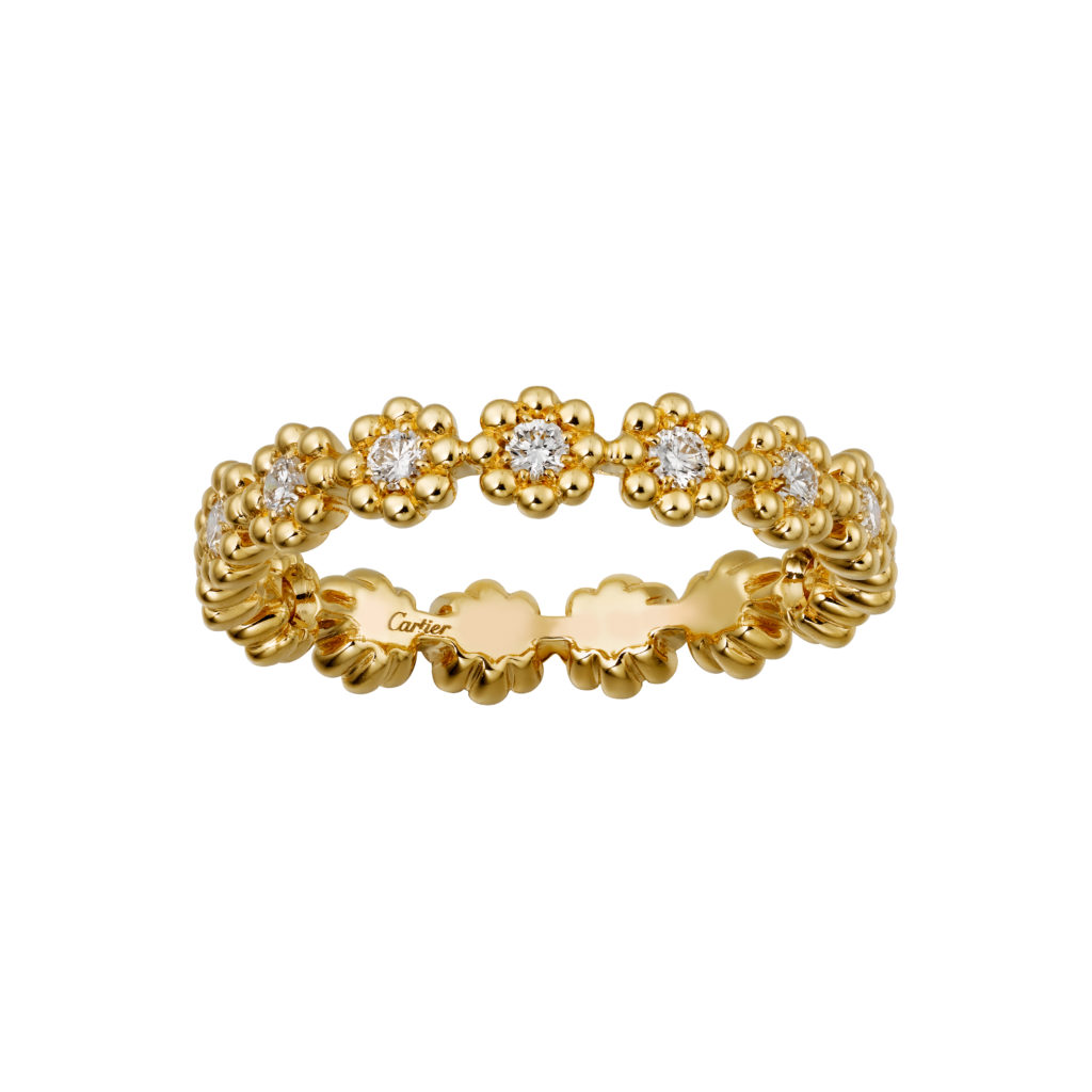 Cactus de Cartier ring - Yellow gold, diamonds