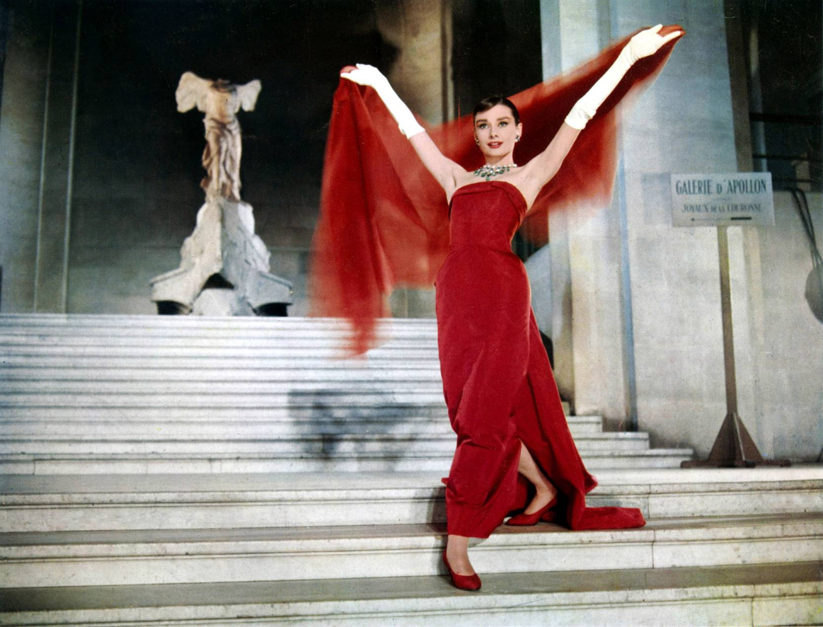Funny Face (1957) - Hepburn in Givenchy's design