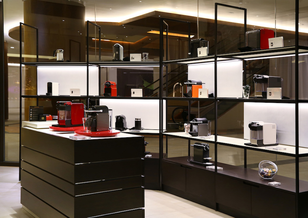 The Nespresso Boutique Machine Gallery for those looking to buy new coffee machines