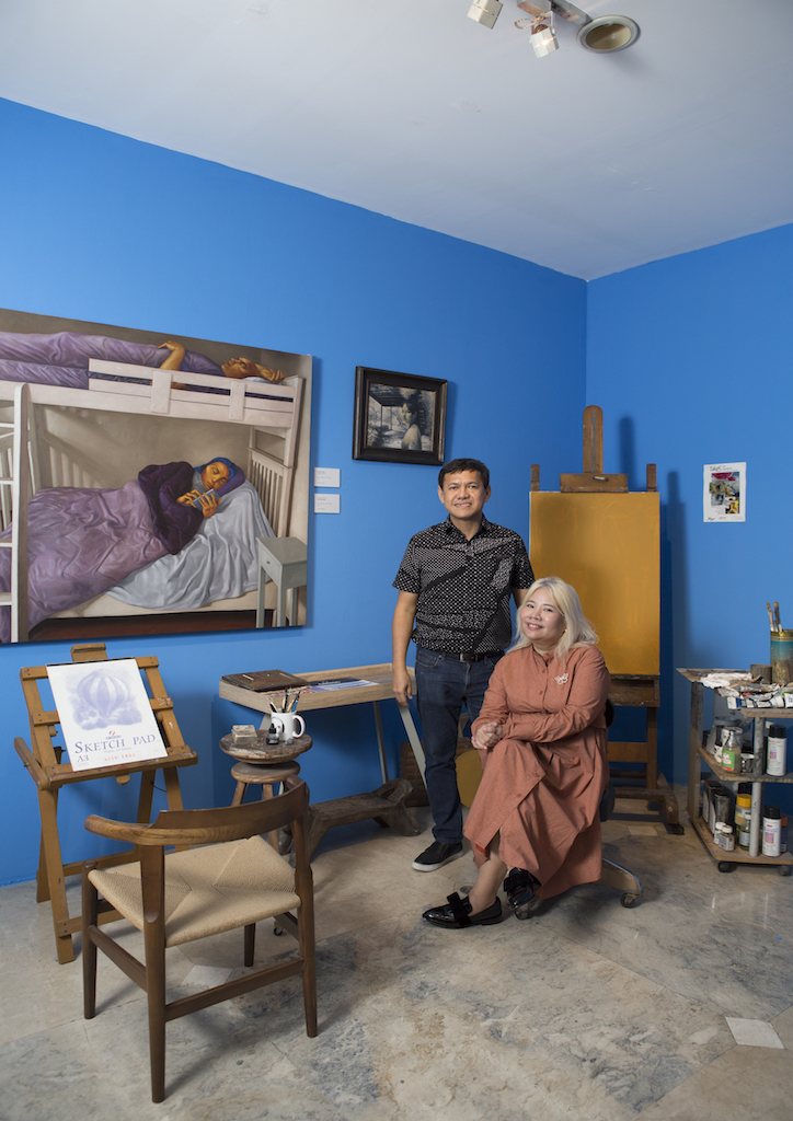 Borlongan and his wife, artist Plet Bolipata