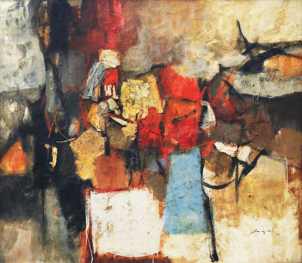 Jose Joya (1931-1995) Space Transfiguration signed and dated 1959 (lower right) oil on canvas 60” x 70” (152 cm x 178 cm)