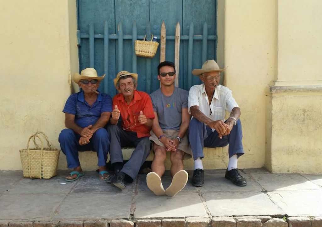 Bonding with the locals at Cuba