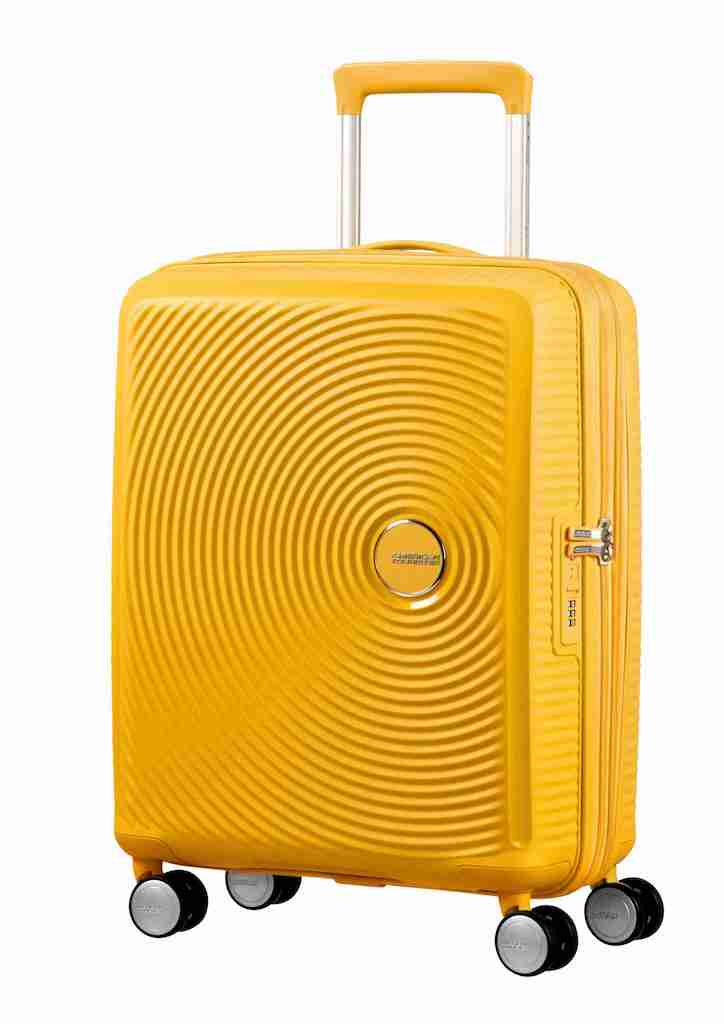 American Tourister Curio Golden Yellow Spinner