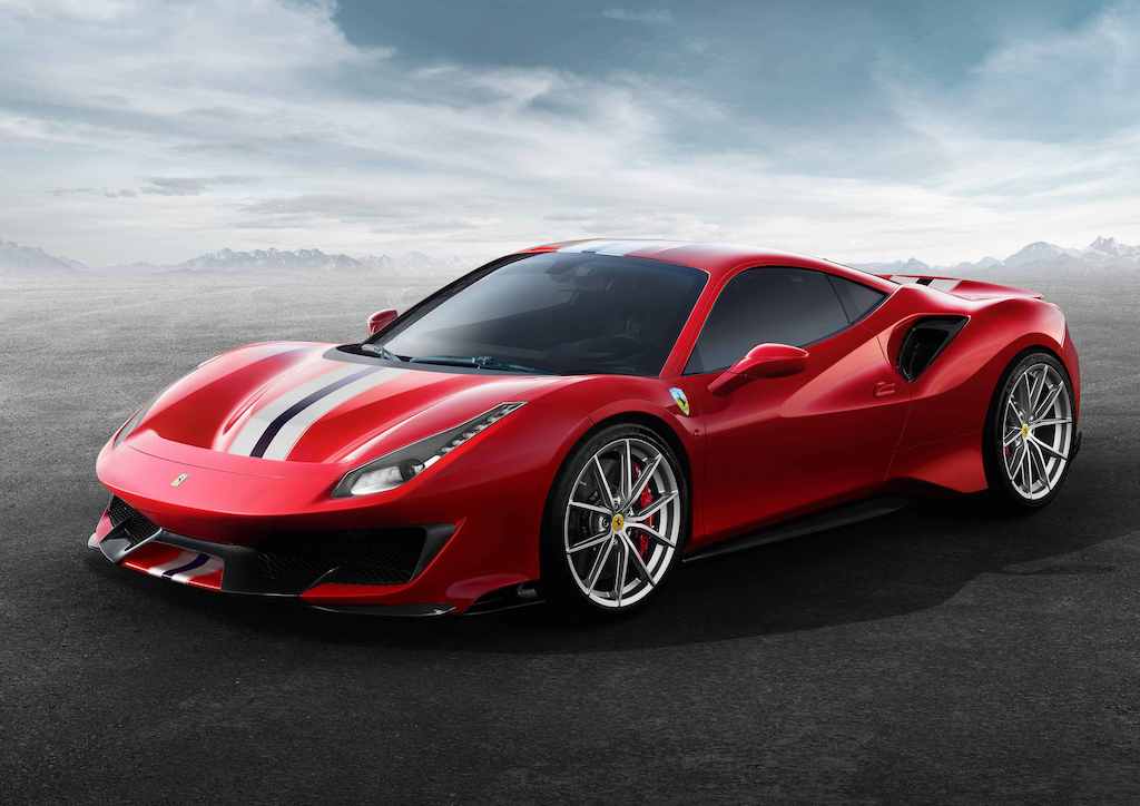 The upcoming Ferrari 488 Pista will be unveiled at the 2018 Geneva Motor Show
