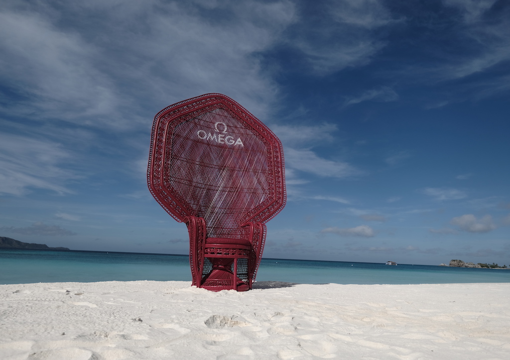 Vito Selma's Red Raina Chair at the Beach Club