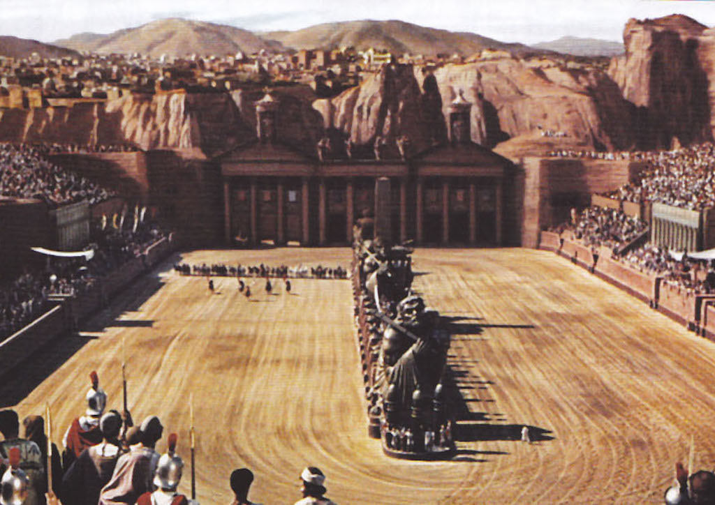 1000 builders were employed to create the iconic charriot racing set in Ben-Hur (1959)