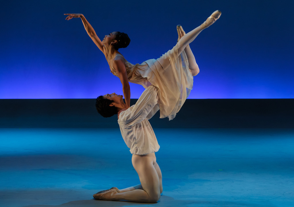 Stella Abrera and Joowon Ahn with a romantic excerpt from Romeo & Juliet, as choreographed by Sir Kenneth MacMillan (Photograph courtesy of Jojo Maangun)