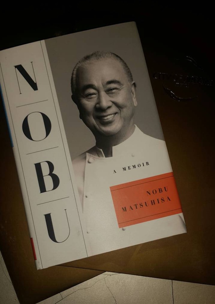 An autographed copy of Chef Nobu's book