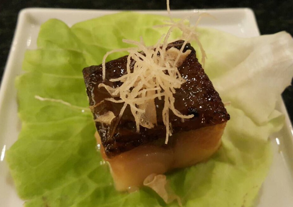 Signature Black Cod on Butter Lettuce with Crispy Kataifi