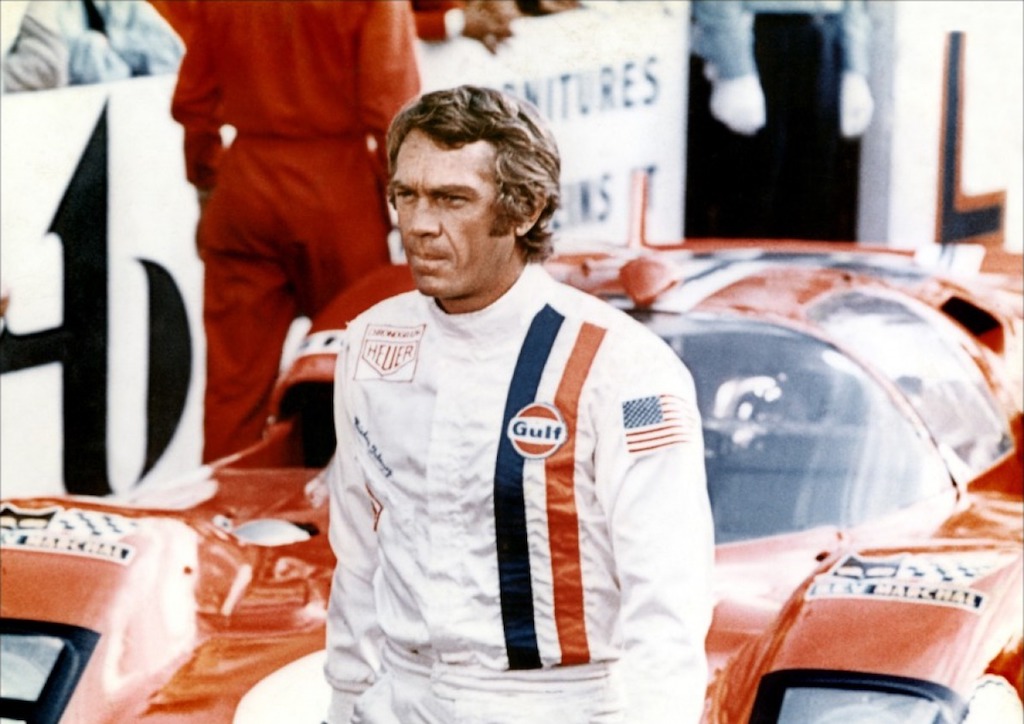 Steve McQueen in his Le Mans (1971) racing suit