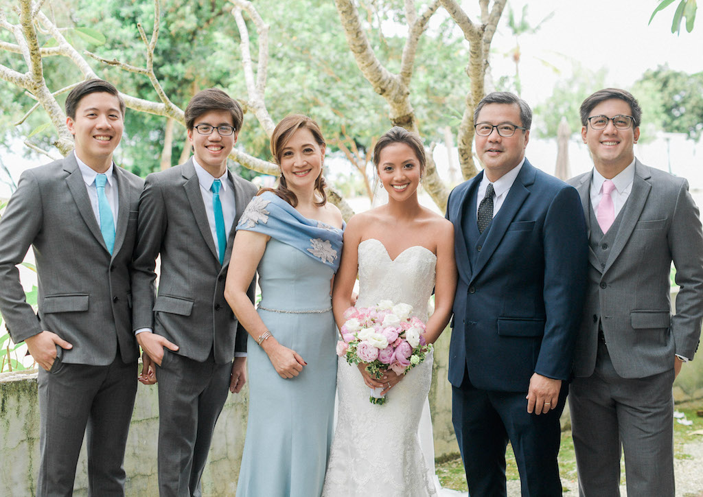 The brides family - Joseph, Mario, Nina, Louie and Gio