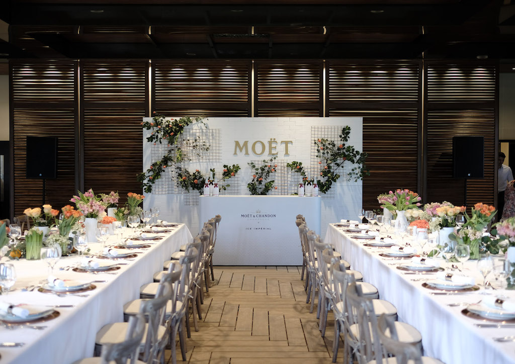 The launch of Moët & Chandon Ice Impérial Rosé was held at the Garden Pavilion of the Grand Hyatt Manila.