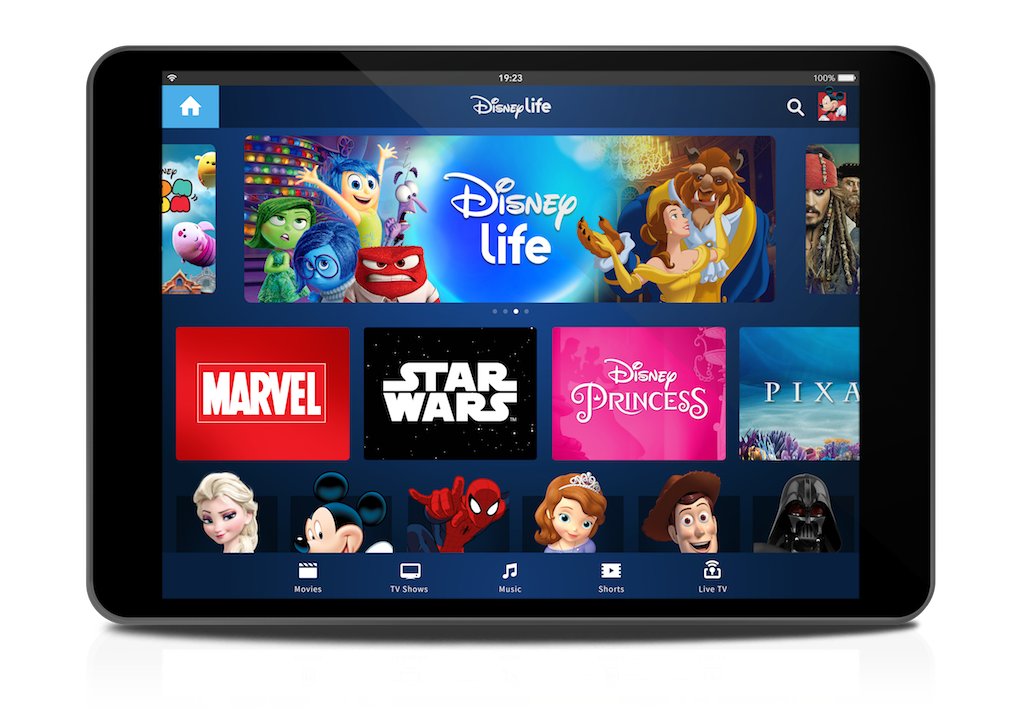 Fans can now enjoy over 350 movies from Disney, Pixar, Marvel and LucasFilms, 5,000 kid’s television episodes, and over 6,000 music tracks from our favorite movies all under the new DisneyLife app