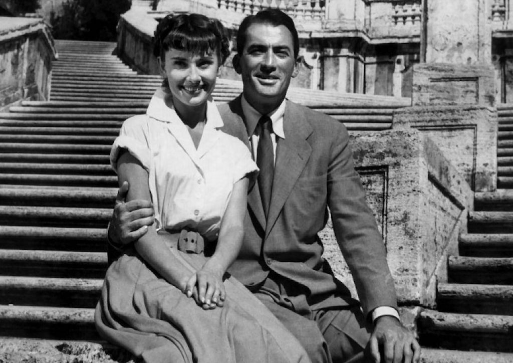 Hepburn with Gregory Peck in the Oscar winning Roman Holiday (1953)