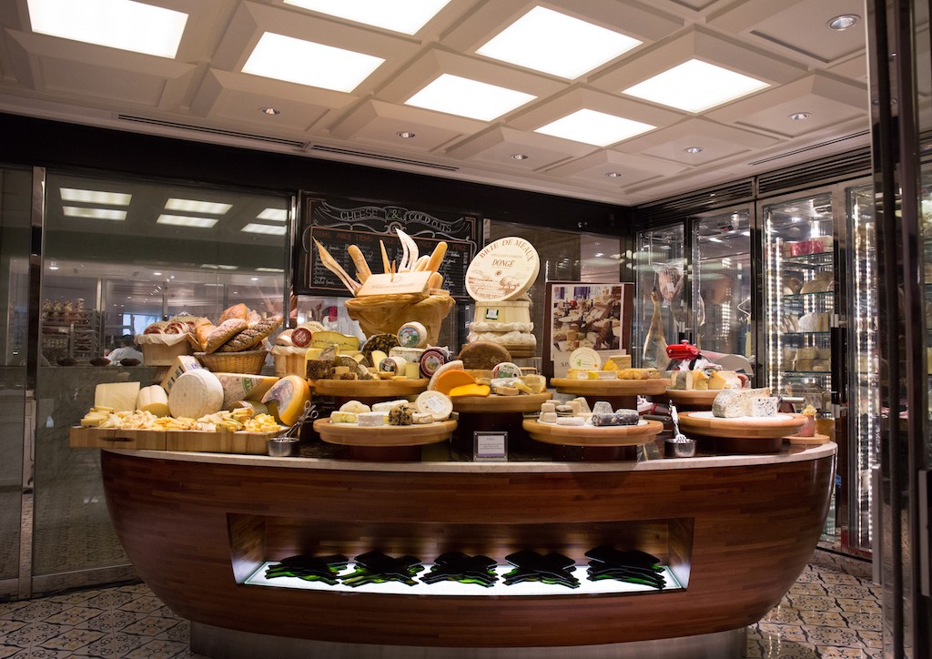 L'epicerie, the hotel's iconic Cheese Room at the Spiral buffet