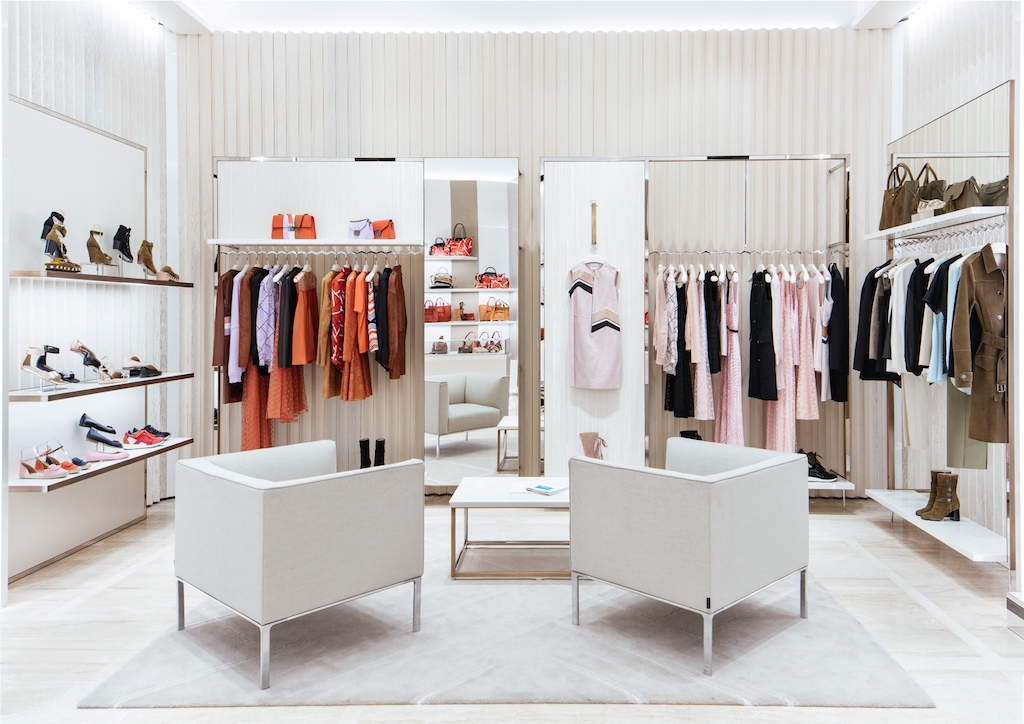Longchamp's 5th Avenue store carries their Ready to Wear collections 