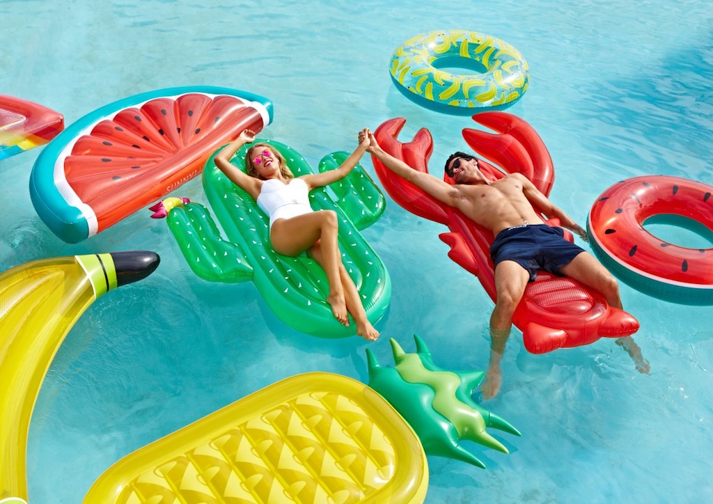 Lots of floaties and inflatable toys will always make a pool party better. (Photograph courtesy of Sunny Life)