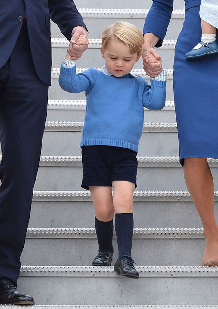 Prince George on the Canada Tour (photograph courtesy of Hollywood Life.com)
