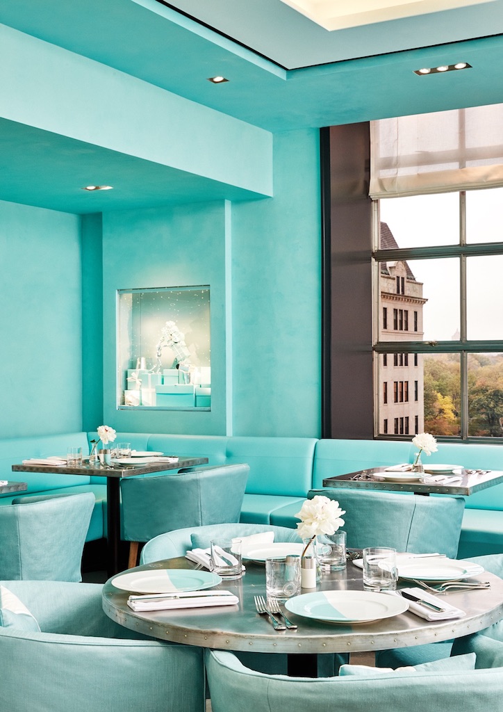 Tiffany Blue® is found in all corners of the new cafe 