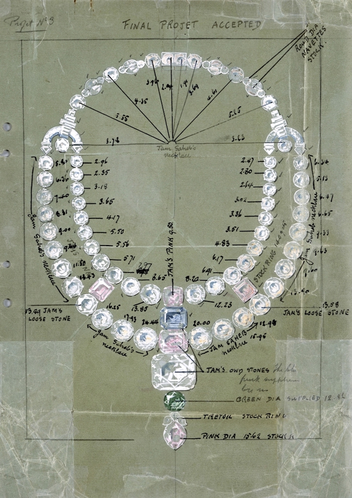Cartier was able to remake the necklace by using old photographs from their archives