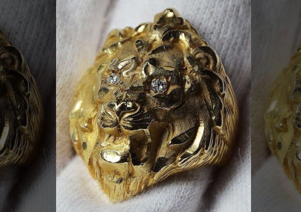 Elvis Presley's Lion Ring (Image courtesy of Fox News)