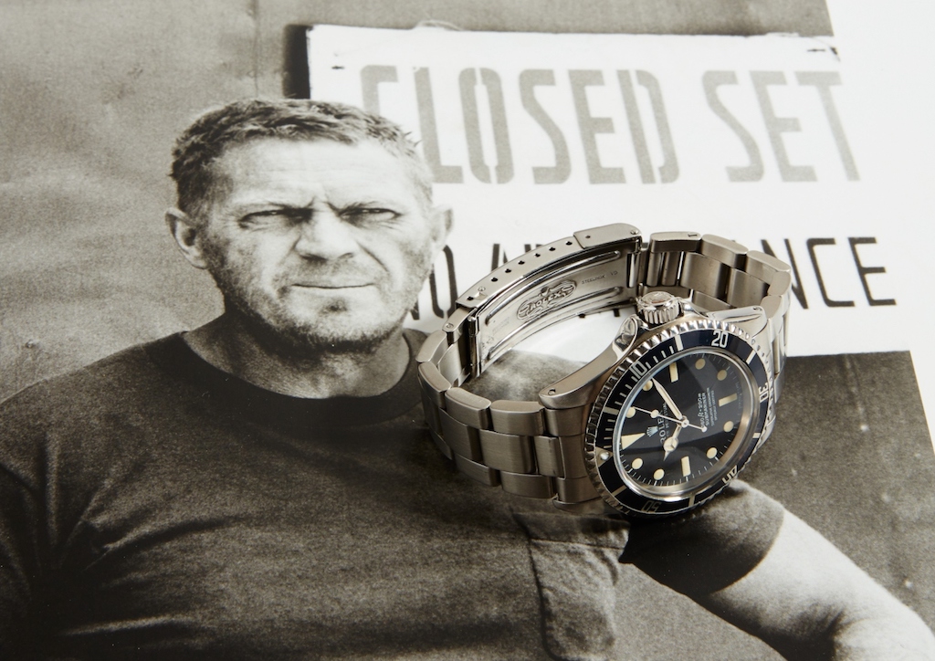 Steve McQueen's Rolex Submariner is set to be sold at auction this October (Photograph courtesy of Bloomberg)