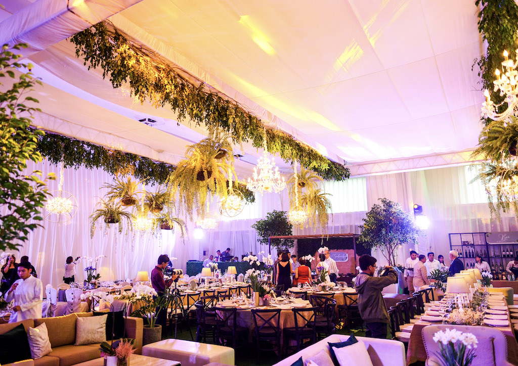 White Space was transformed into a lush indoor garden (Photography by Jaja Samaniego)