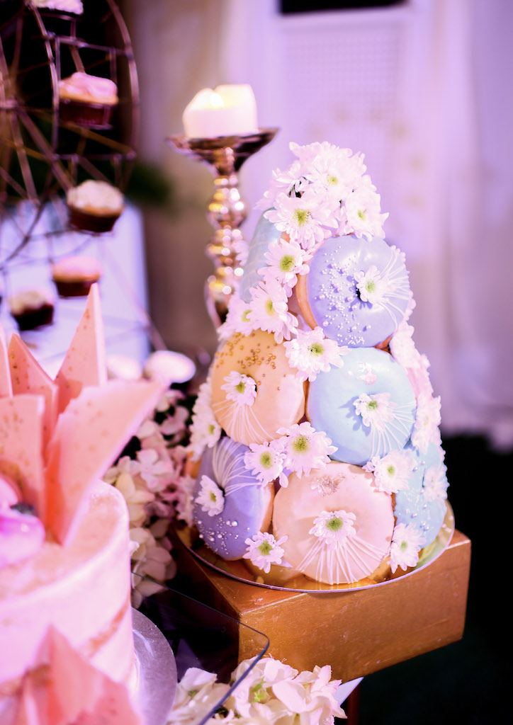Confections were decorated with blooms
