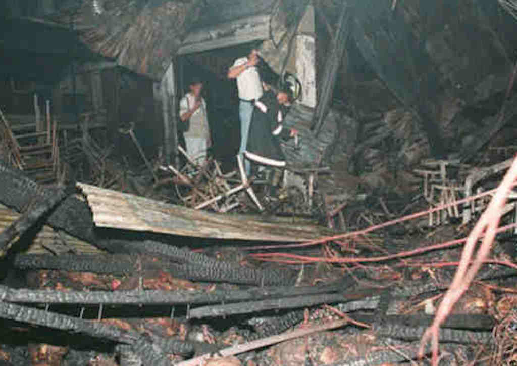 Debris on the dance floor of the Ozon Disco, 1996 (Photo courtesy of Rappler.com)