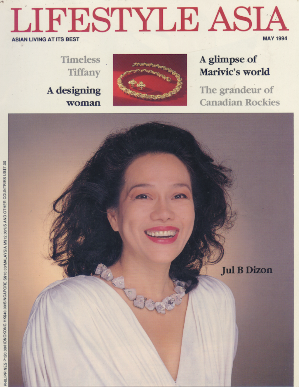 Jul B Dizon's first Lifestyle Asia Cover, 1994