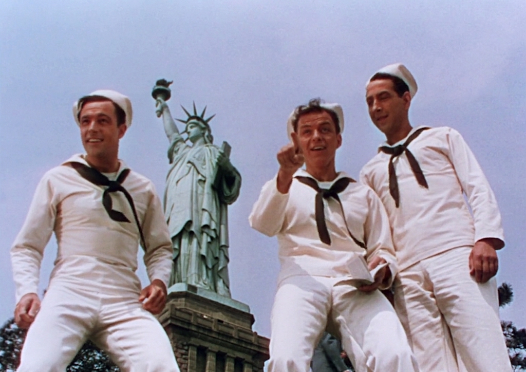 Gene Kelly, Frank Sinatra and Jules Munshin in On the Town (1949)