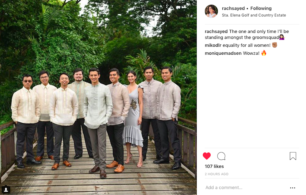Wedding Day of Nicole Tantoco and Miko de los Reyes. Photograph courtesy of @rachsayed (Instagram)