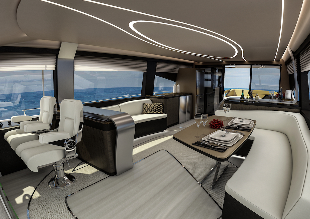 The Lexus LY 650 yacht accomodates six people comfortably