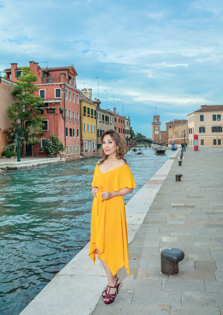 Senator Loren Legarda at Venice. She has been credited for the Philippines' return to the Venice Biennale after a 51-year absence.