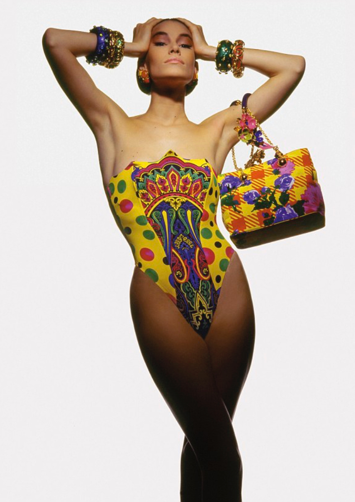 A editorial in Vogue featuring the designs of Gianni Versace