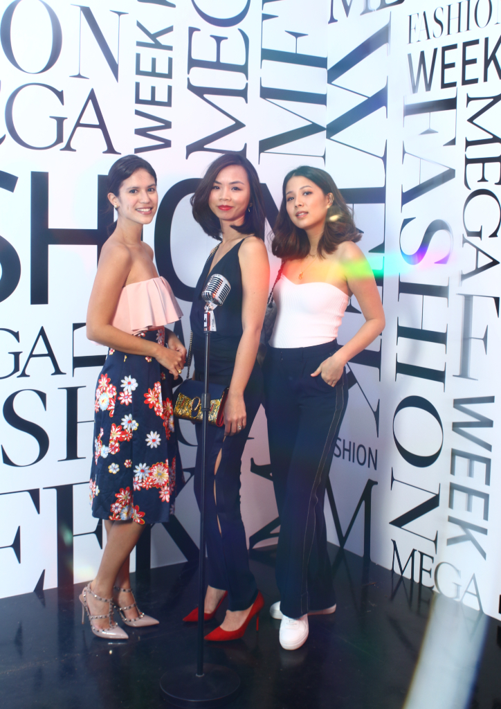 Marion Branellec de Guzman, Kelly Go, Winnie Wong at MEGA Fashion Week