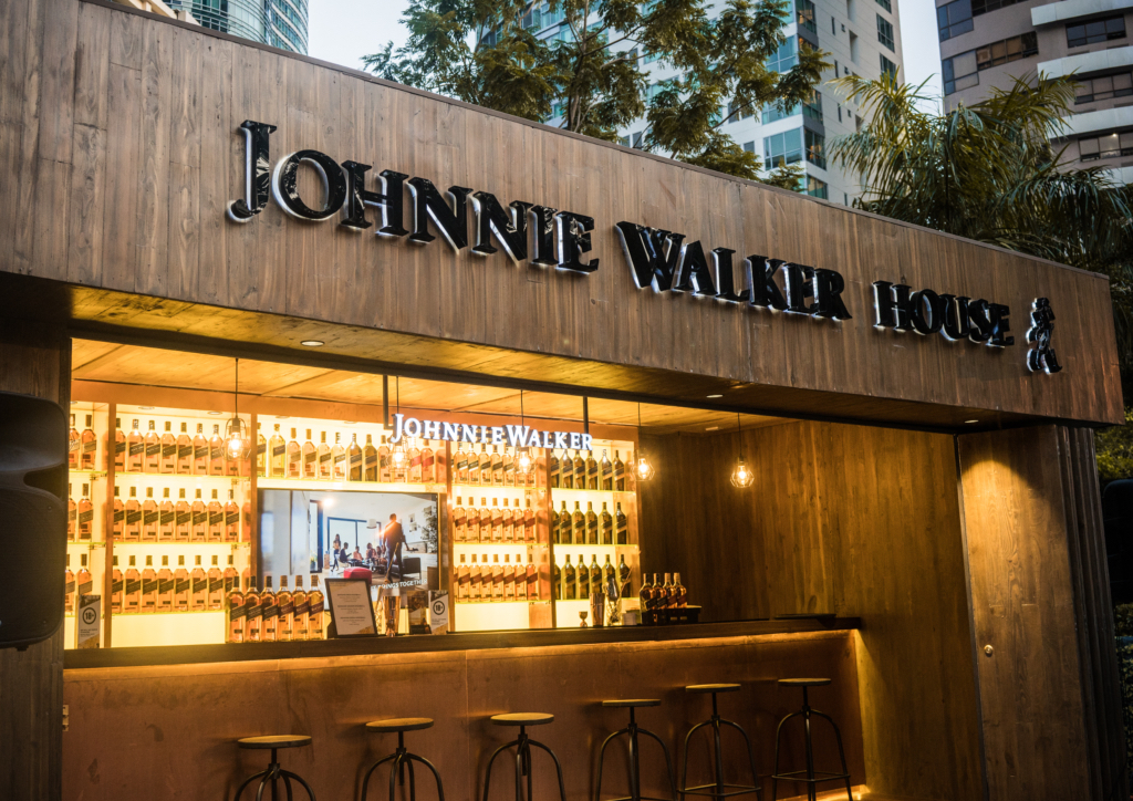 The Johnnie Walker House is a whiskey lovers dream disguised as a sleek wooden structure