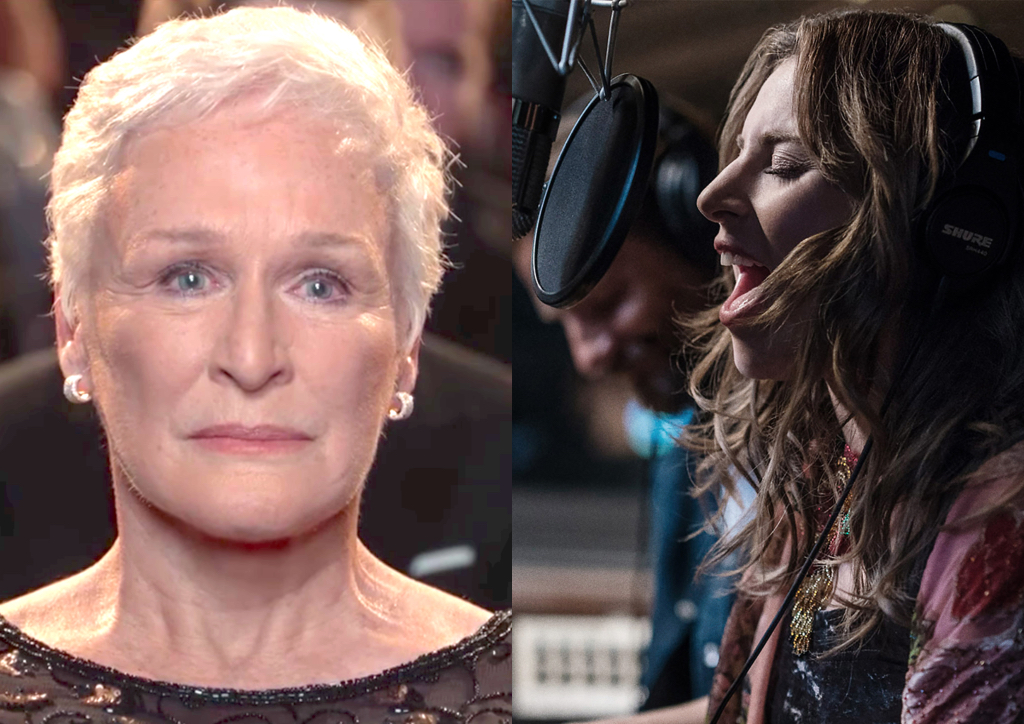 Best Actress is a showdown between the old guard and new film talent Glenn Close and Lady Gaga