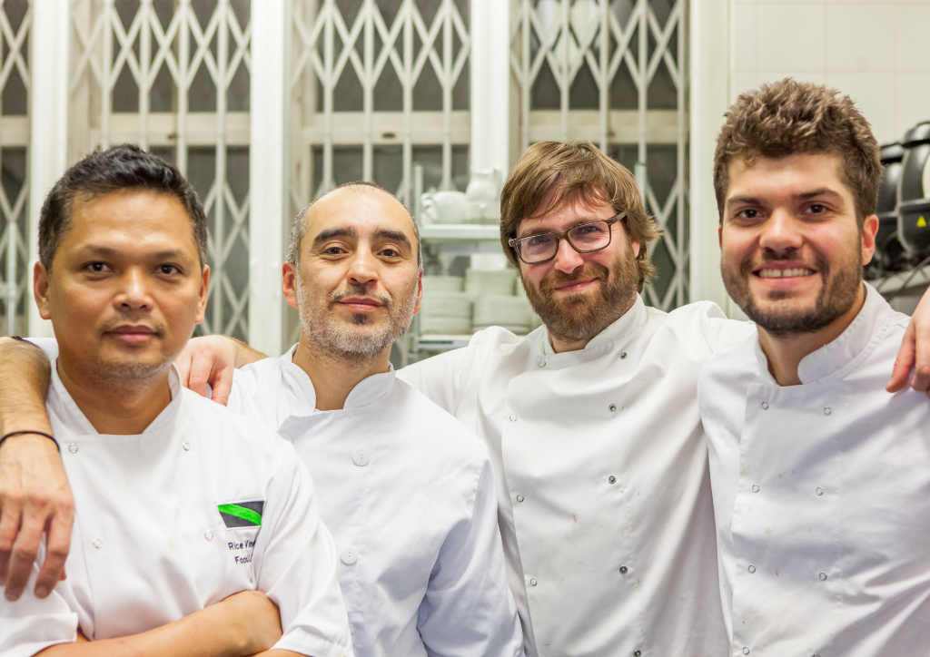 Chef Joseba Lasa and team