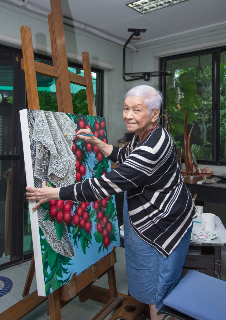 Filipina artist Araceli Dans is pushing 90 but continues to paint