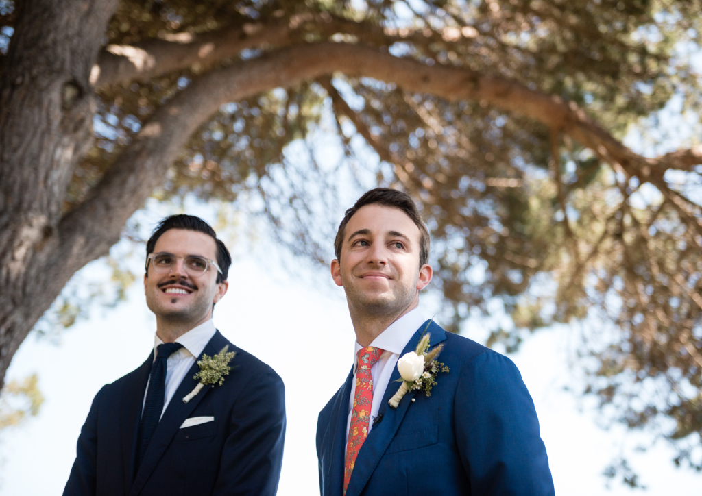 Graham Rogers with the groom, Corey Schwartz (Photograph by Viera Photographics)