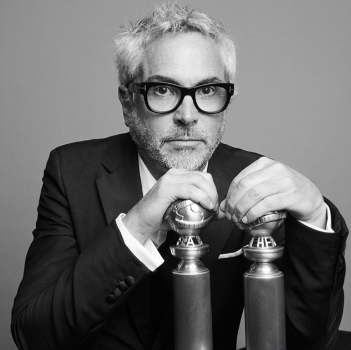 Alfonso Cuarón (Photograph courtesy of The Golden Globe's Instagram account @goldenglobes)
