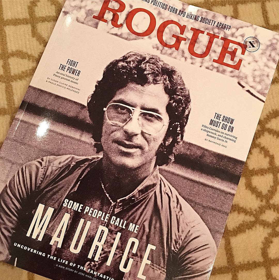 Maurice Arcache on the cover of ROGUE magazine