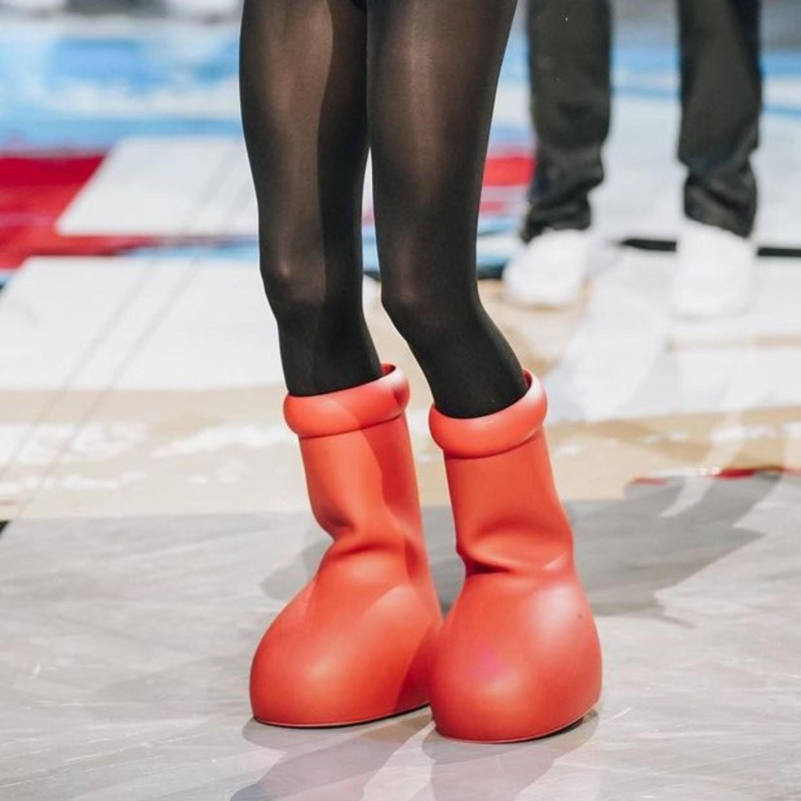 The viral red boots everyone is talking about: 'Cartoon boots for a cool 3D  world